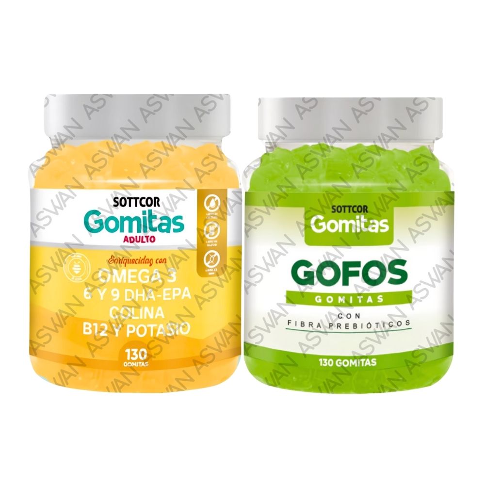 Pack Adulto Omega 3 & Gofos 130 Gomitas - Sottcor
