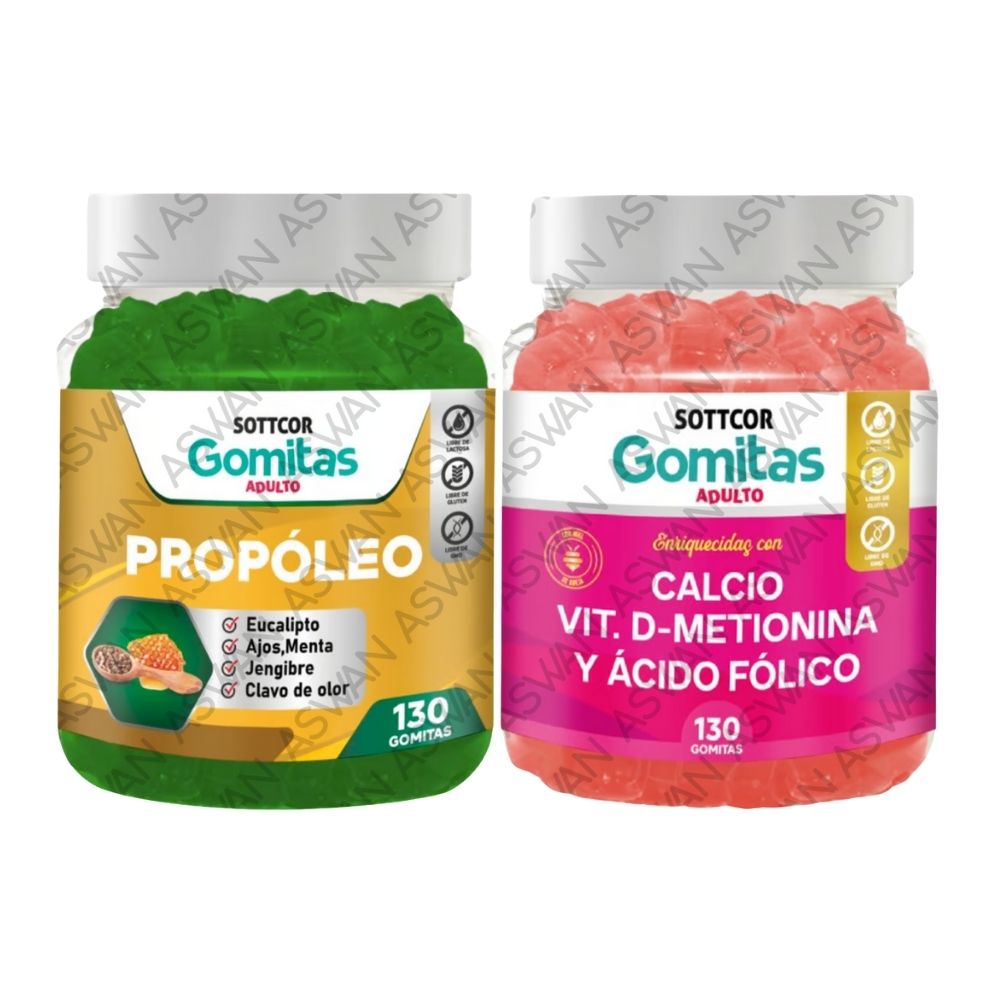Pack Adulto Propoleo & Calcio 130 Gomitas - Sottcor