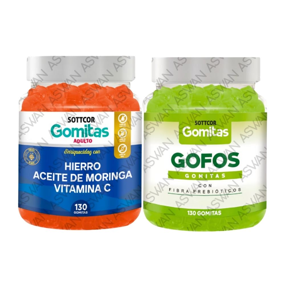 Pack Adulto Hierro & Gofos 130 Gomitas - Sottcor