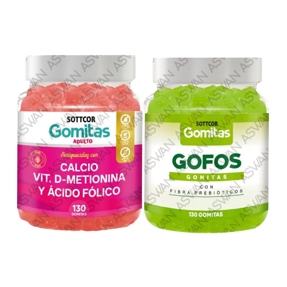 Pack Adulto Calcio & Gofos 130 Gomitas - Sottcor