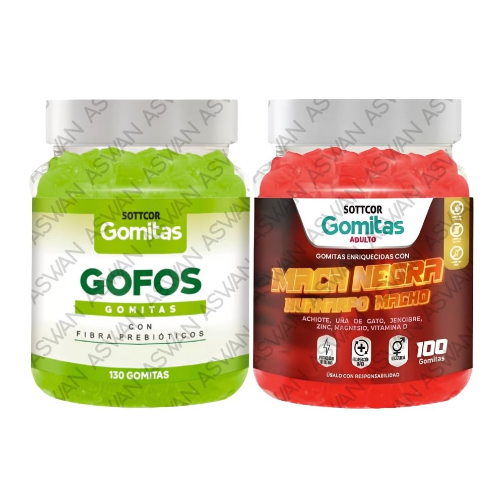 Pack Adulto Gofos & Maca Negra 130 Gomitas - Sottcor