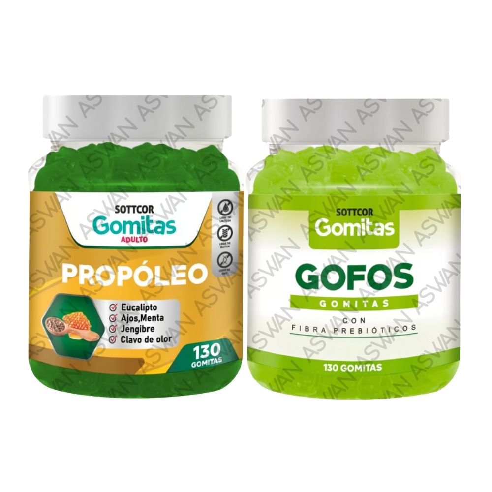 Pack Adulto Propoleo & Gofos 130 Gomitas - Sottcor