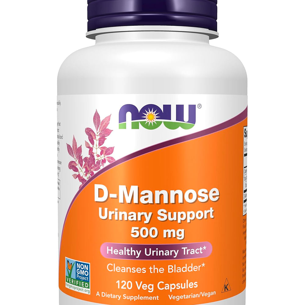 Now Foods D- Mannose 500mg 120 capsulas