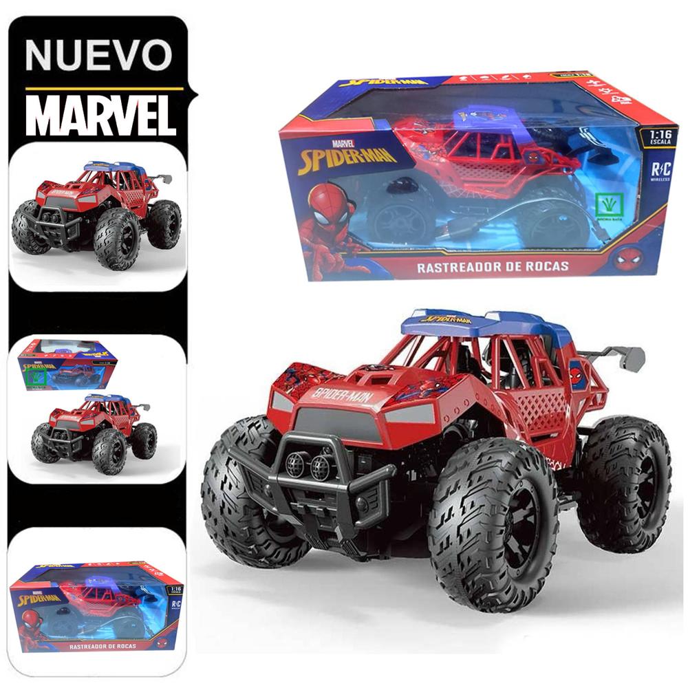 Carro Rastreador de Rocas SPIDER-MAN con Control