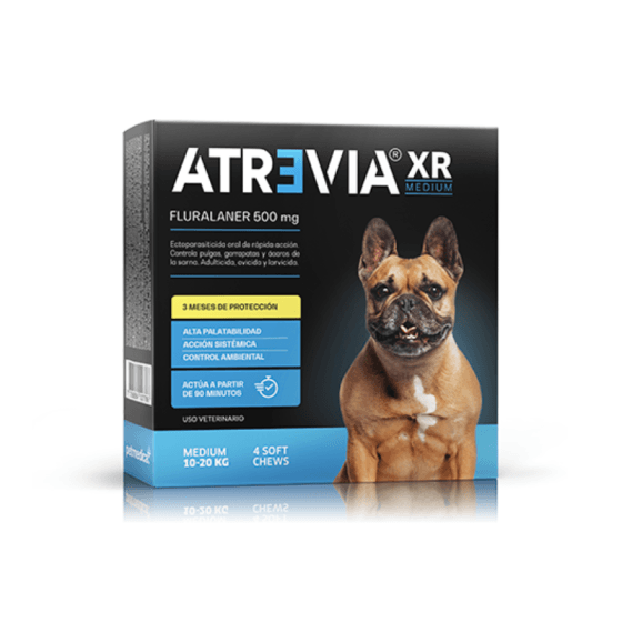 Antipulgas para perros Atrevia Xr Medium (10-20kg) x 4 tab