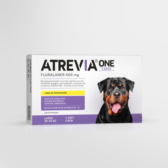 Antipulgas para perros Atrevia One Large (20-40kg) x 1 tab
