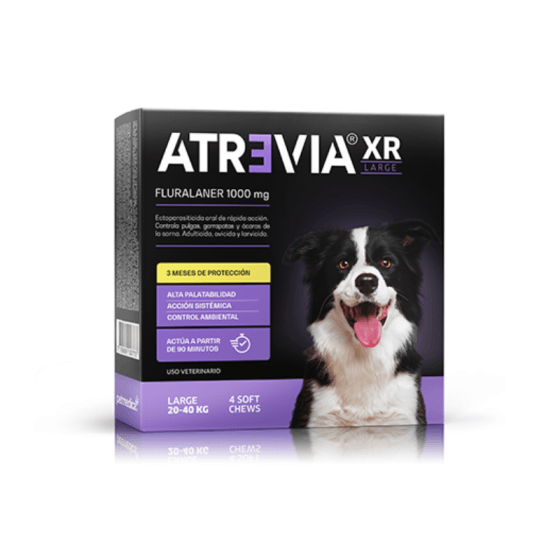 Antipulgas para perros Atrevia Xr Large (20-40kg) x 4 tab