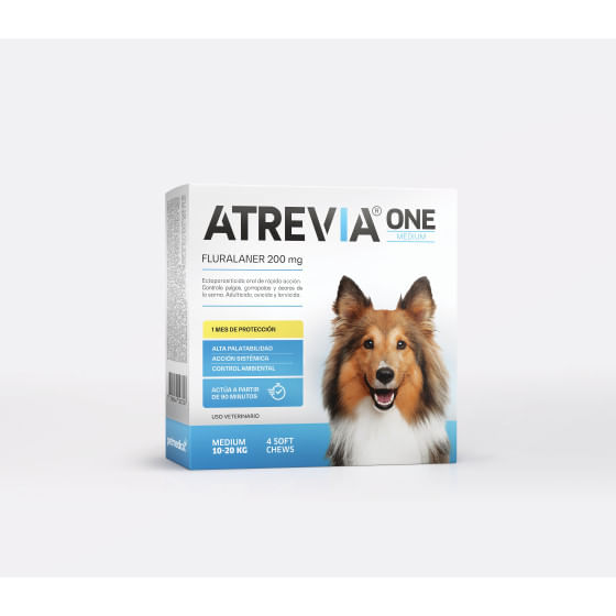 Antipulgas para perros Atrevia One Medium (10-20kg) x 4 tab
