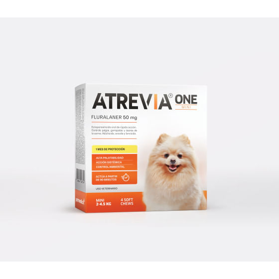 Antipulgas para perros Atrevia One Mini (2-4.5kg) x 4 tab