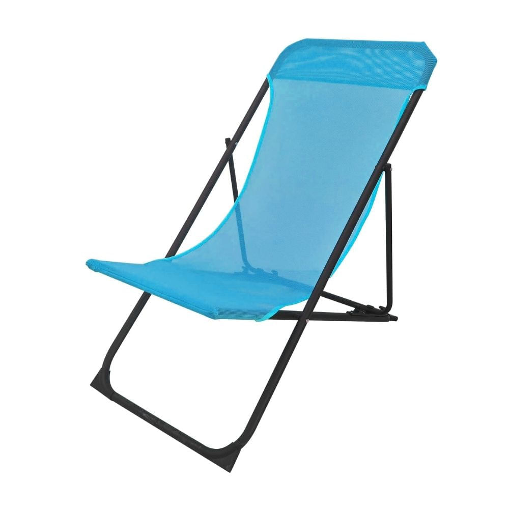 Silla de Exterior Relax 3 Posiciones Celeste