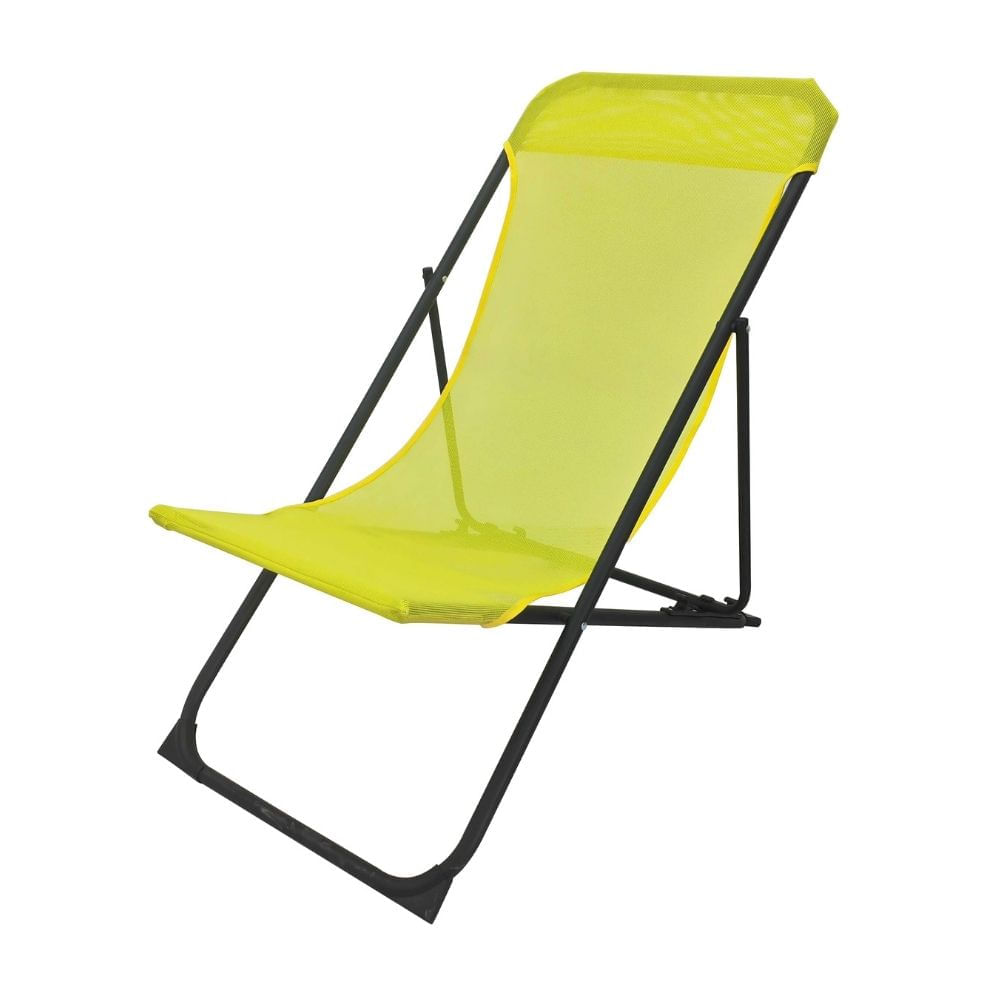 Silla de Exterior Relax 3 Posiciones Amarillo