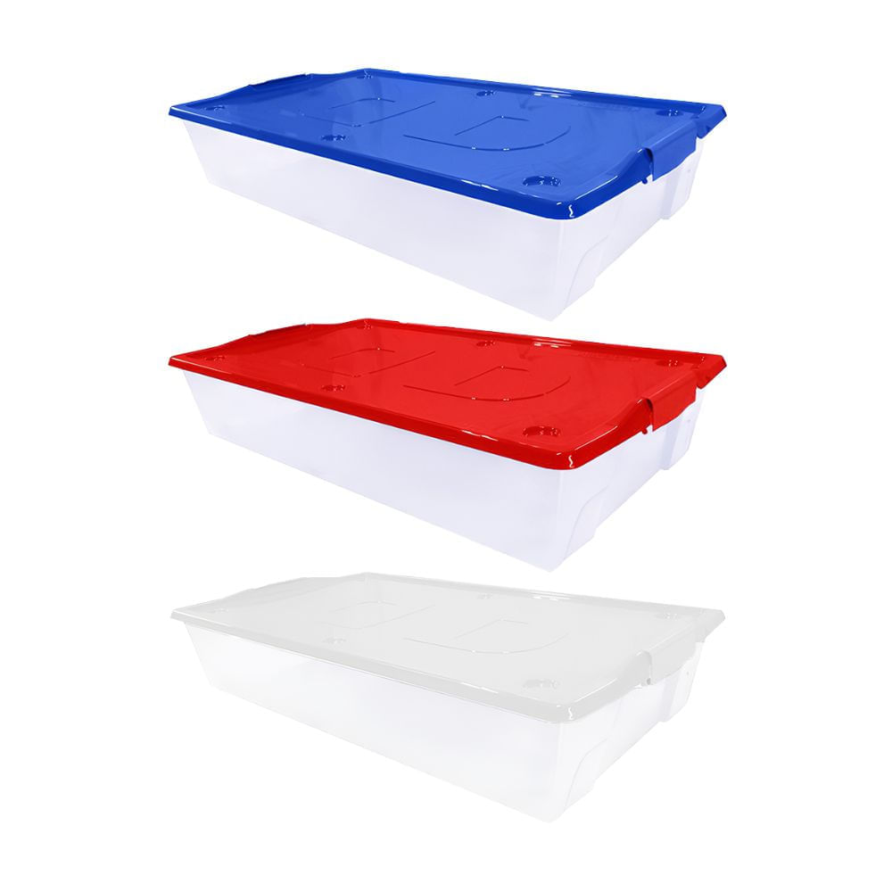 Caja Organizadora Bajo Cama Duraplast Transparente