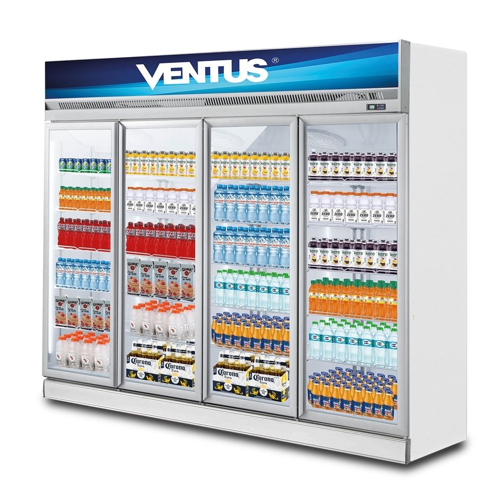 Vitrina Visicooler Ventus VCTM-1900L Top Mounted 4 Puertas 1900L