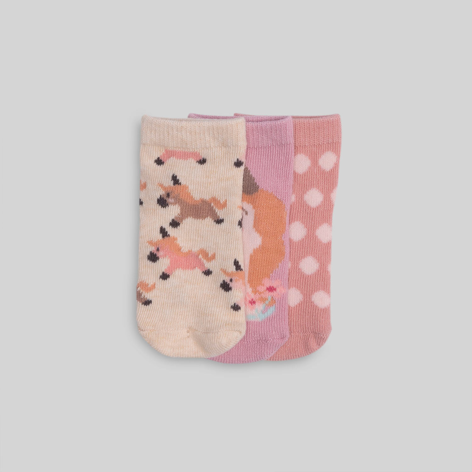 Medias Para Bebe Niña Pack X3 Baby Circus Unicorn Tt