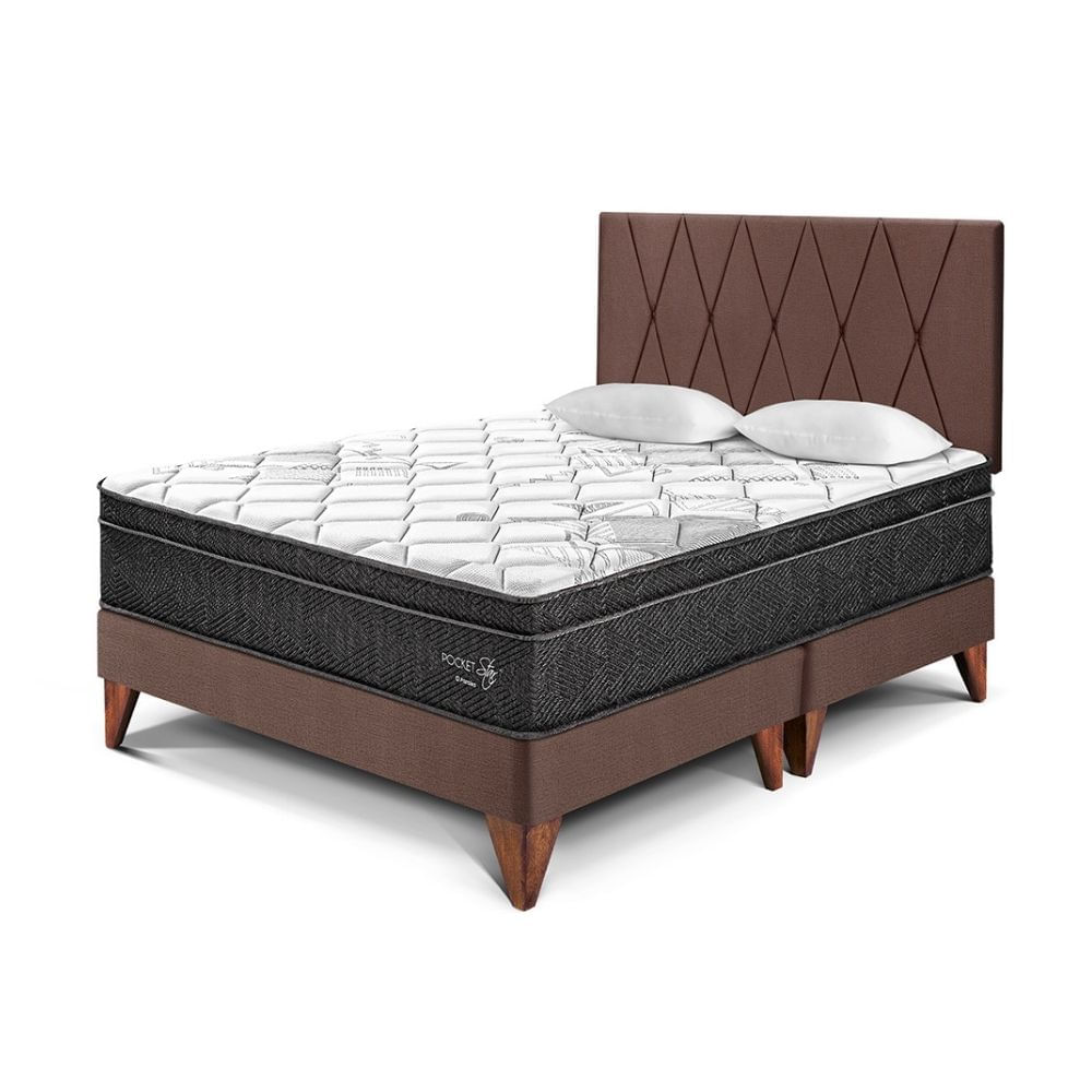 Dormitorio Europeo Paraíso Pocket Star con Loft King Chocolate