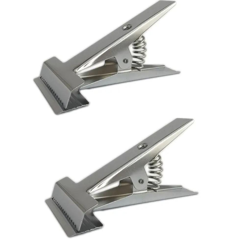 Pinza de Metal para Sujetar Tela Y Otros Materiales por 2 Unidades Pinza de Metal para Sujetar Tela Y Otros Materiales por 2 Unidades