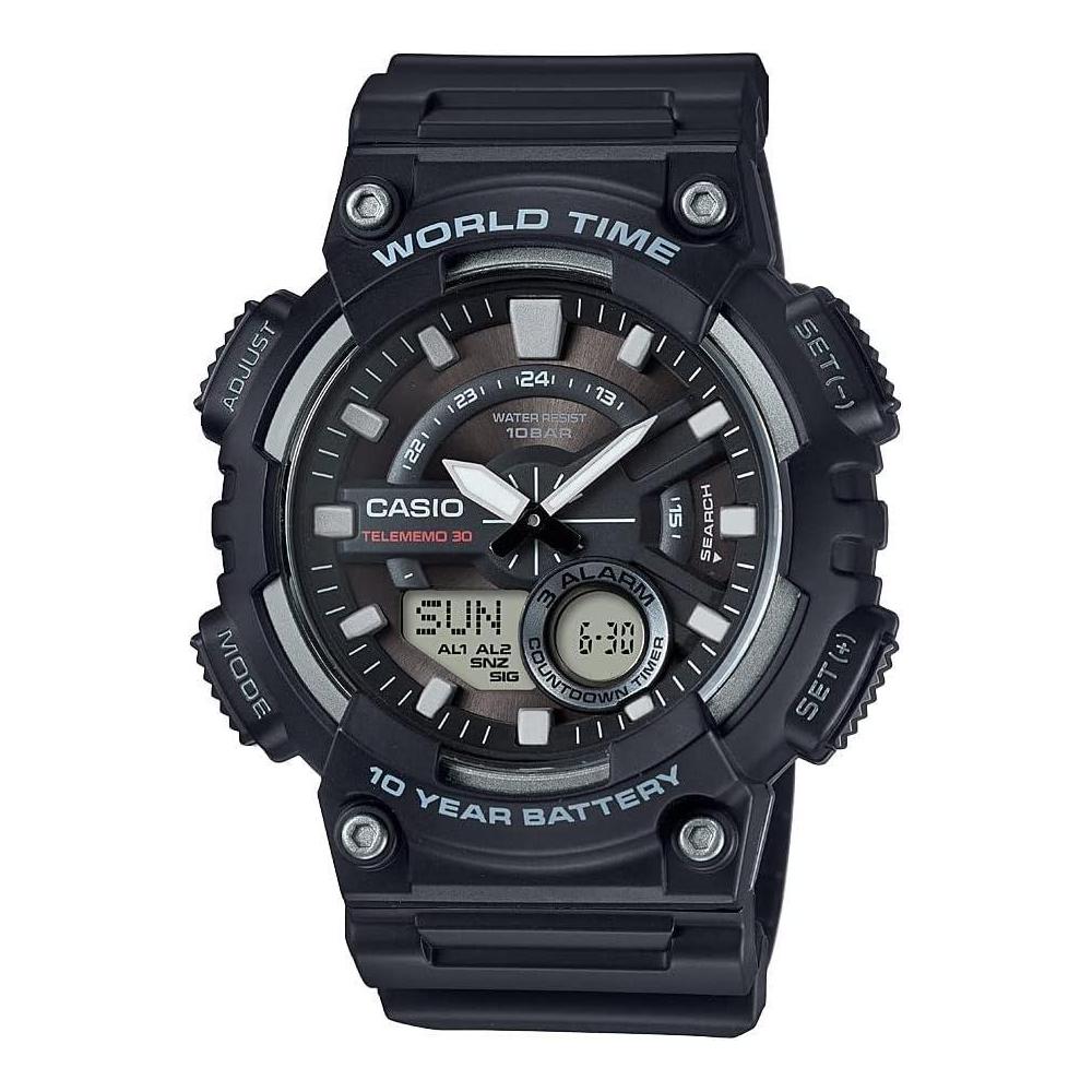 Reloj Casio AEQ-110W-1AV 100M Resistente Al Agua