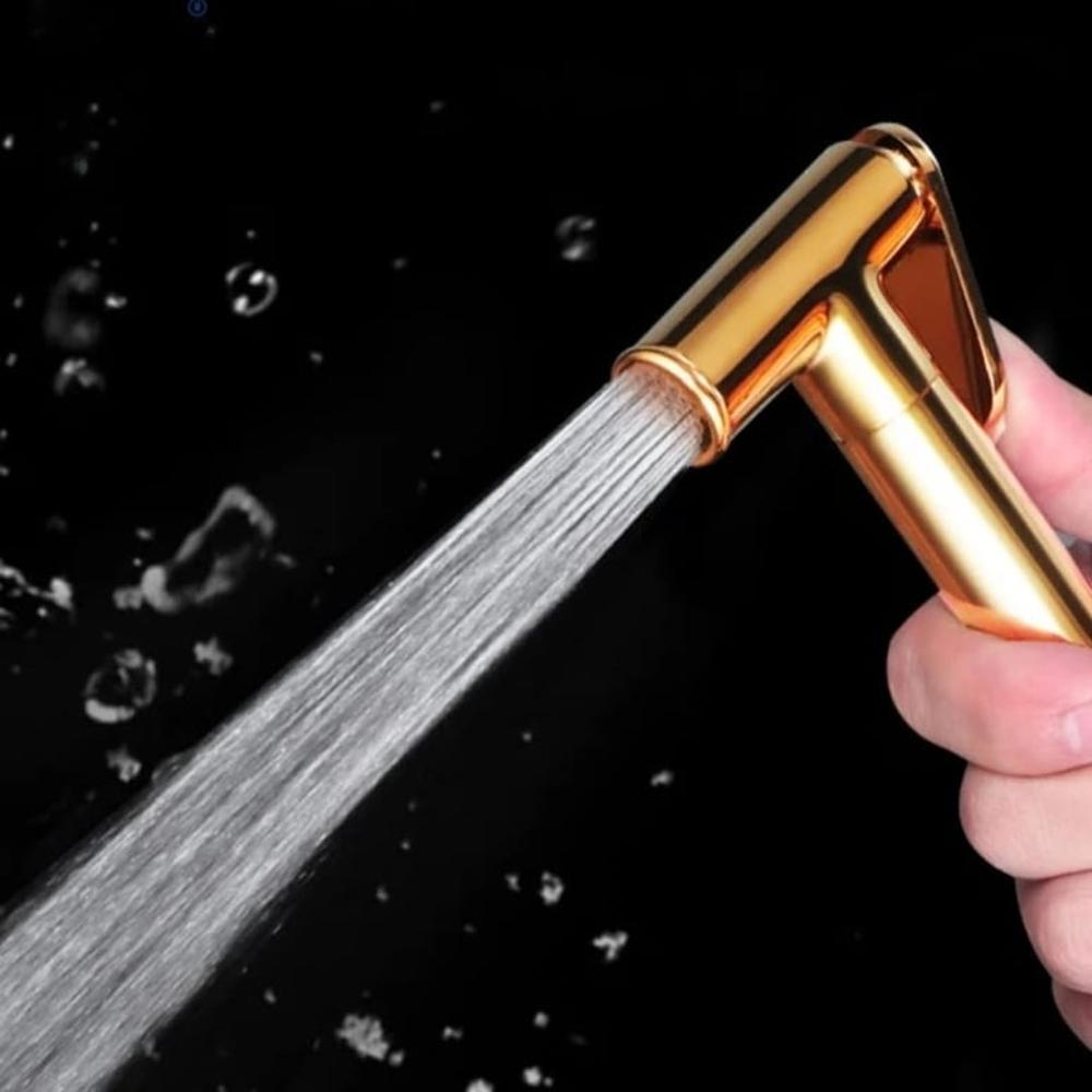 Ducha Bidé Dorado Brillante Acero Pesado