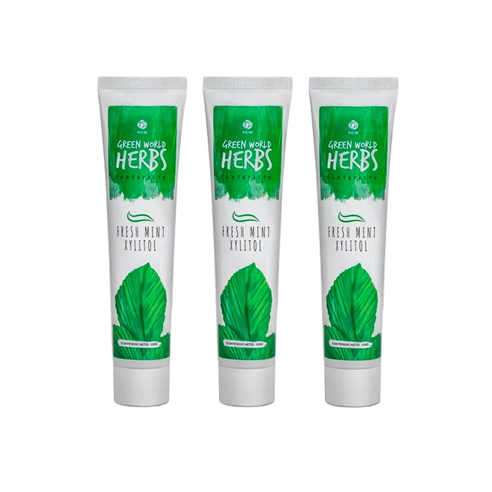 Crema Dental Green world Herbs 120gr HGW 3 und