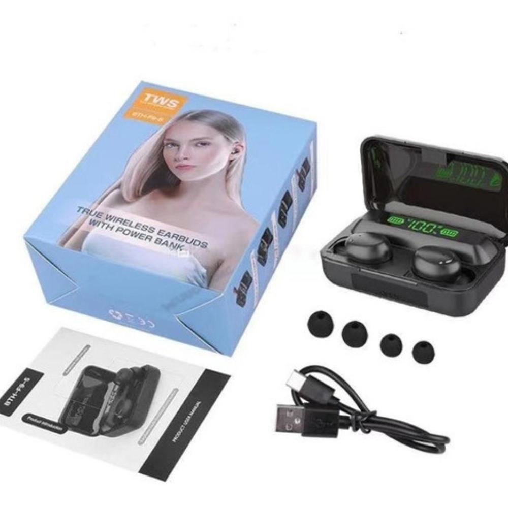 Audífonos Inalámbricos F9 con Powerbank Bluetooth| Oechsle Oechsle