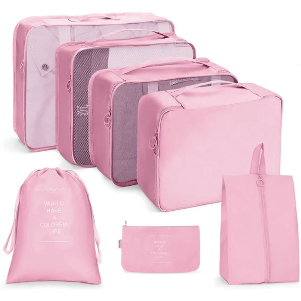 Organizadores de Maleta 7 Pcs Rosa