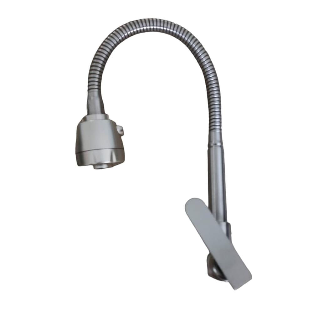 Grifo Caño Cocina Pared Flexible 360° Acero Satinado Mate