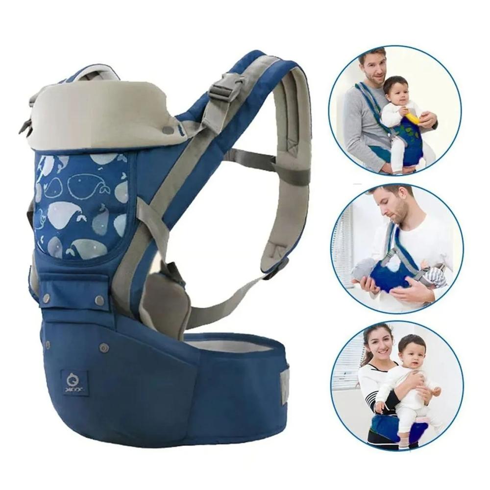 Canguro Para Bebé Ergonómico Ballena 3 en 1 Azul Canguro Para Bebé Ergonómico Ballena 3 en 1 Azul