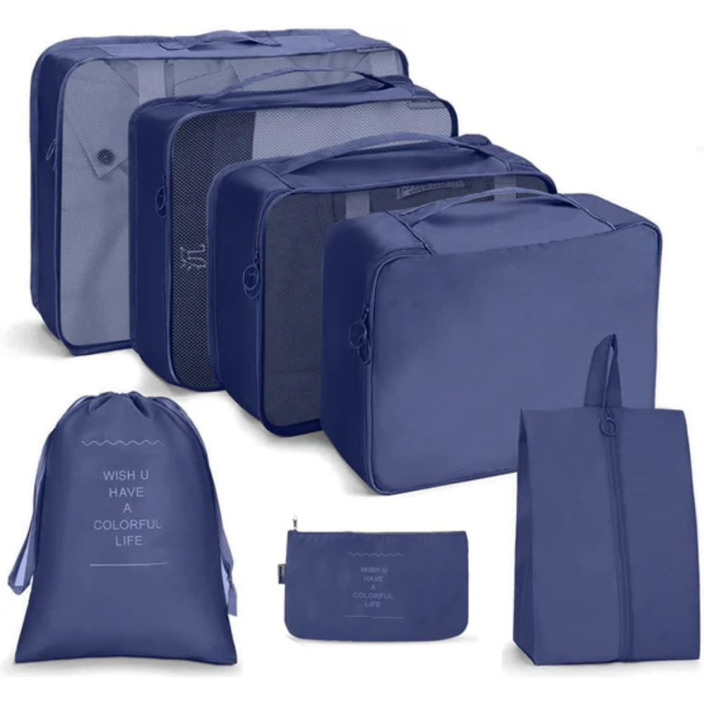 Organizadores de Maleta 7 Pcs Azul