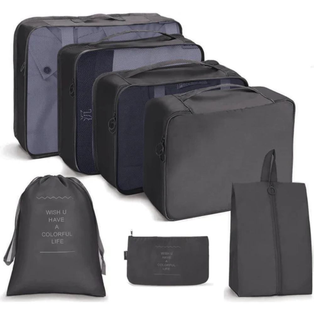 Organizadores de Maleta 7 Pcs Negro