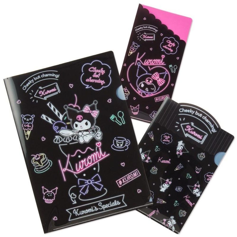 Sanrio - Trio de Folders Kuromi Cafe - Oechsle