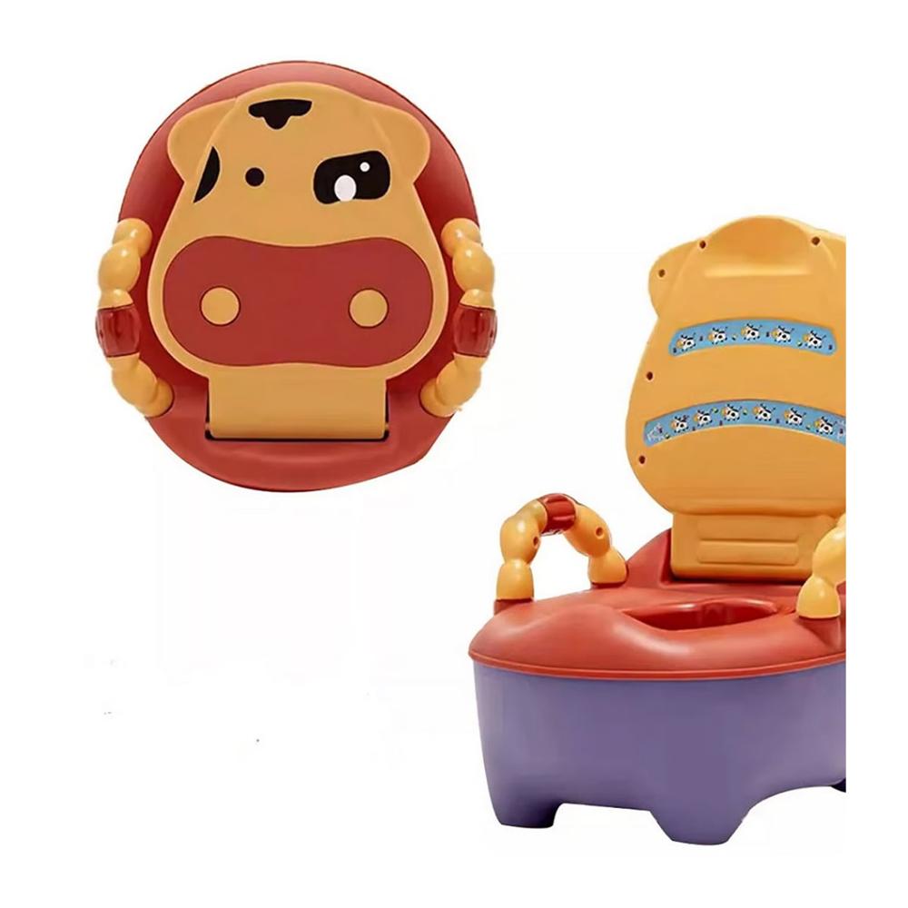 Bacín Entrenamiento Inodoro Para Bebes Niños Vaquita Rojo