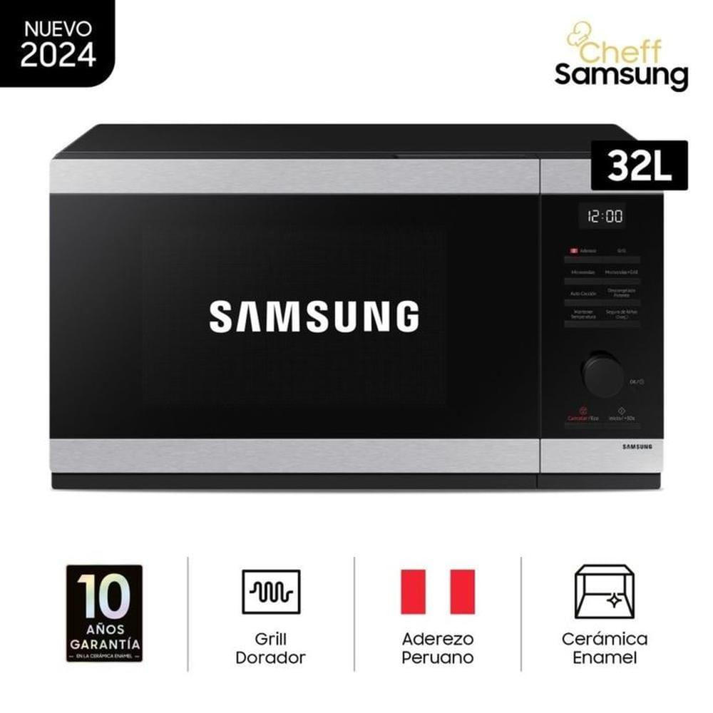 MICROONDAS SAMSUNG 32L MG32DG4524ATPE CHEF CON DORADOR