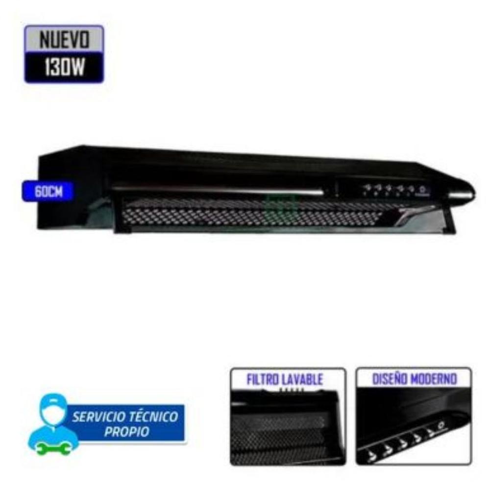 CAMPANA EXTRACTORA INDURAMA - CEI-602NE 3 VELOCIDADES 60CM  NEGRO