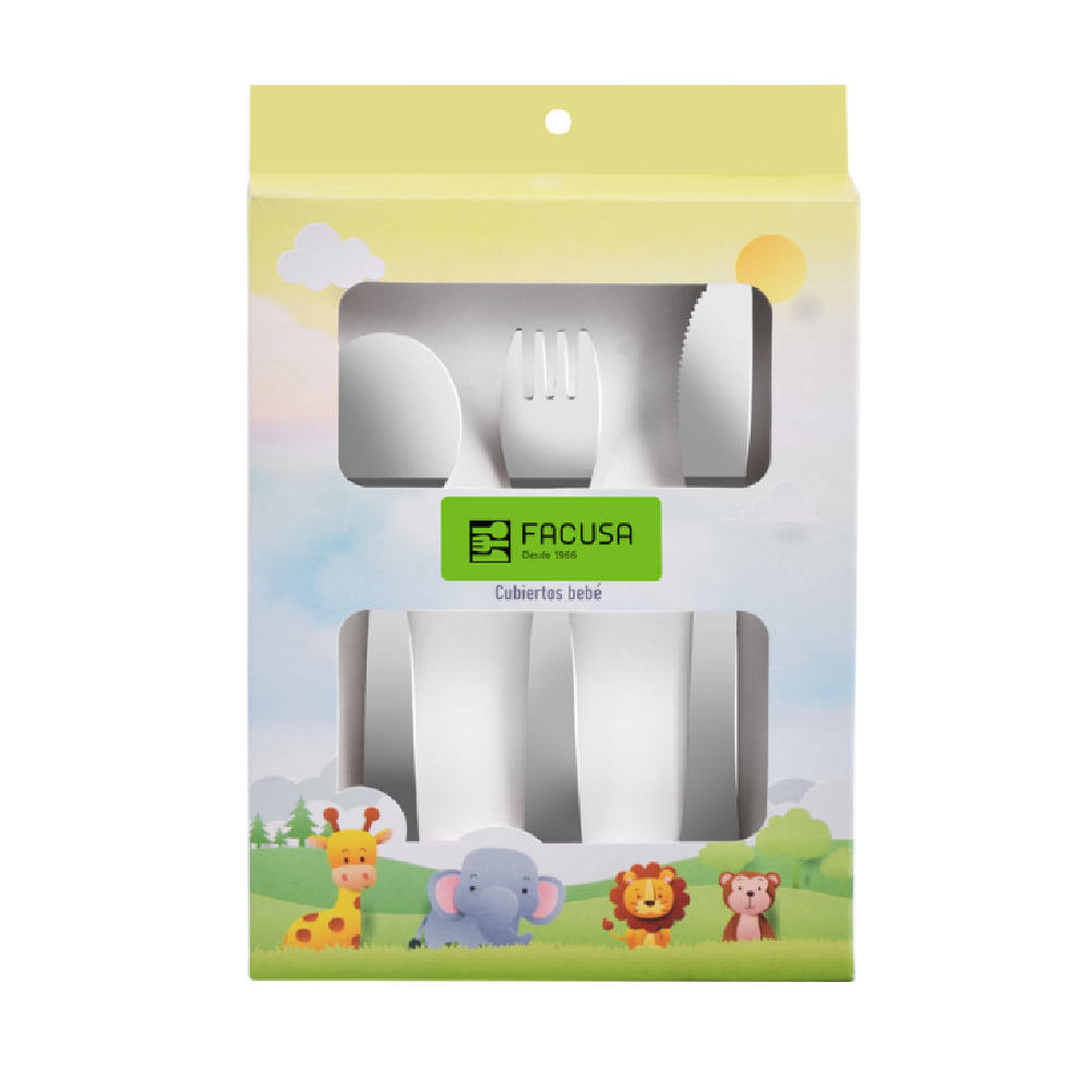 Set de Cubiertos para Bebé x 3 Piezas Modelo Simba