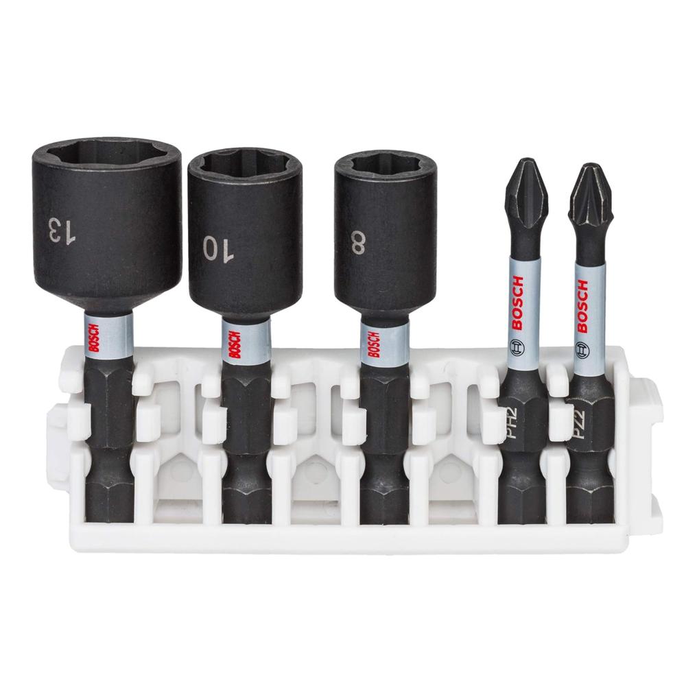 Set de Puntas y dados Impact Control 5 piezas/Dados 8-10-13mm +PH2+PZ2