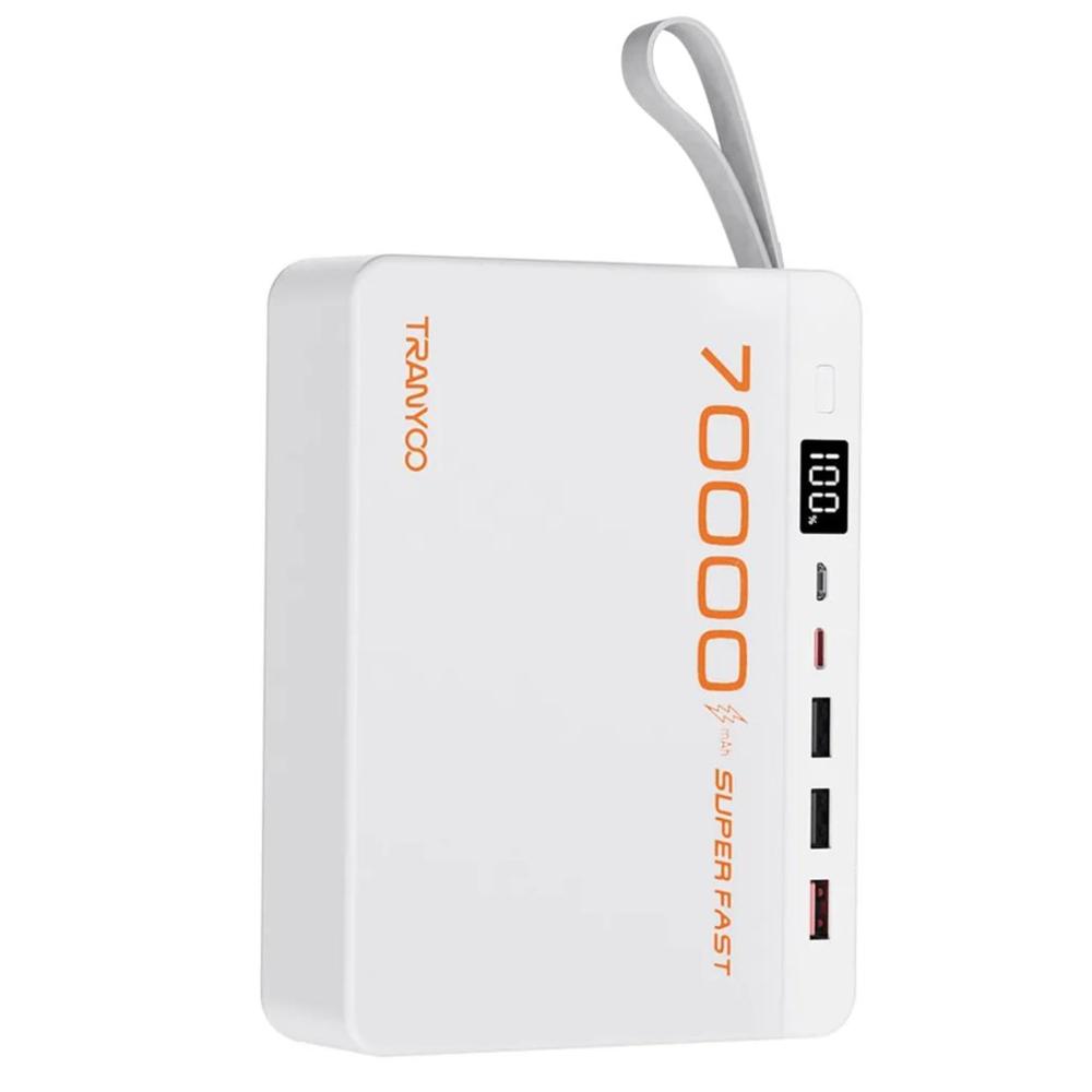 Power Bank TRANYOO 70000mAh Pantalla Digital y Carga Súper Rápida F17