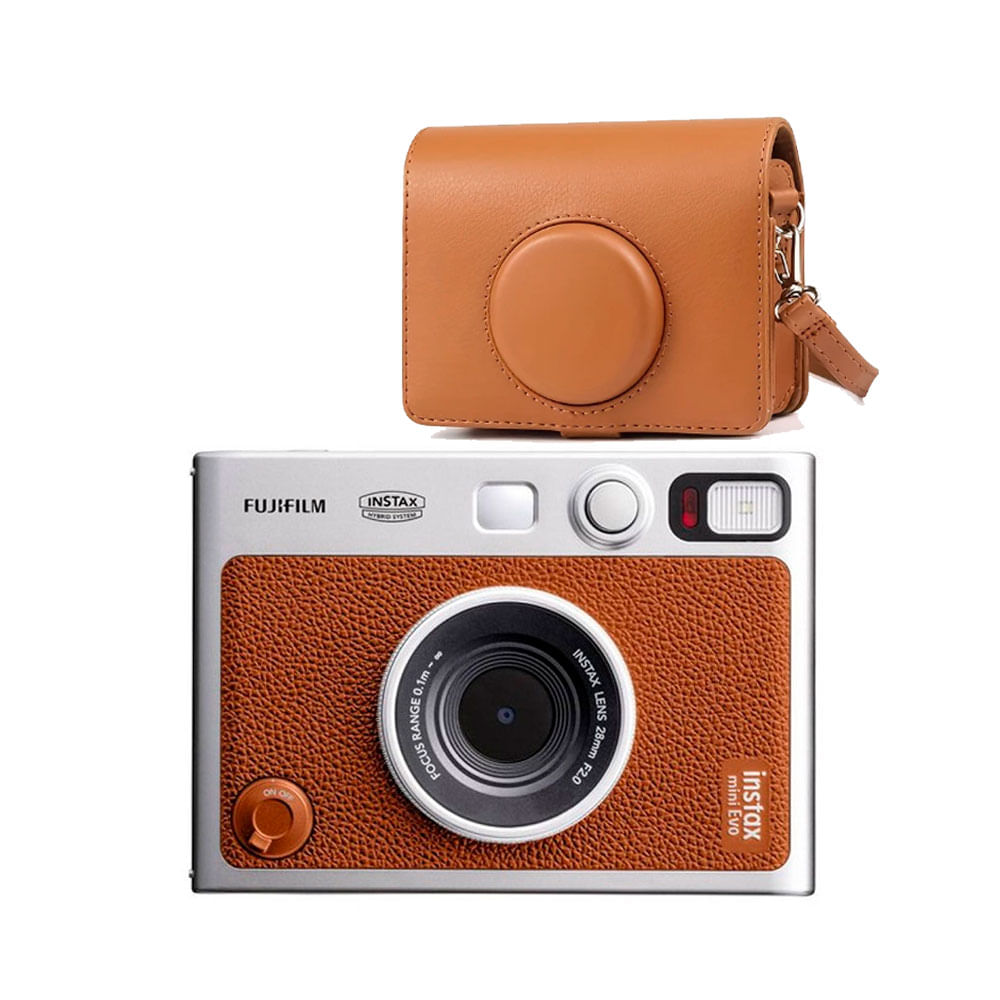 Camara Fujifilm instax Mini Evo Brown + Estuche