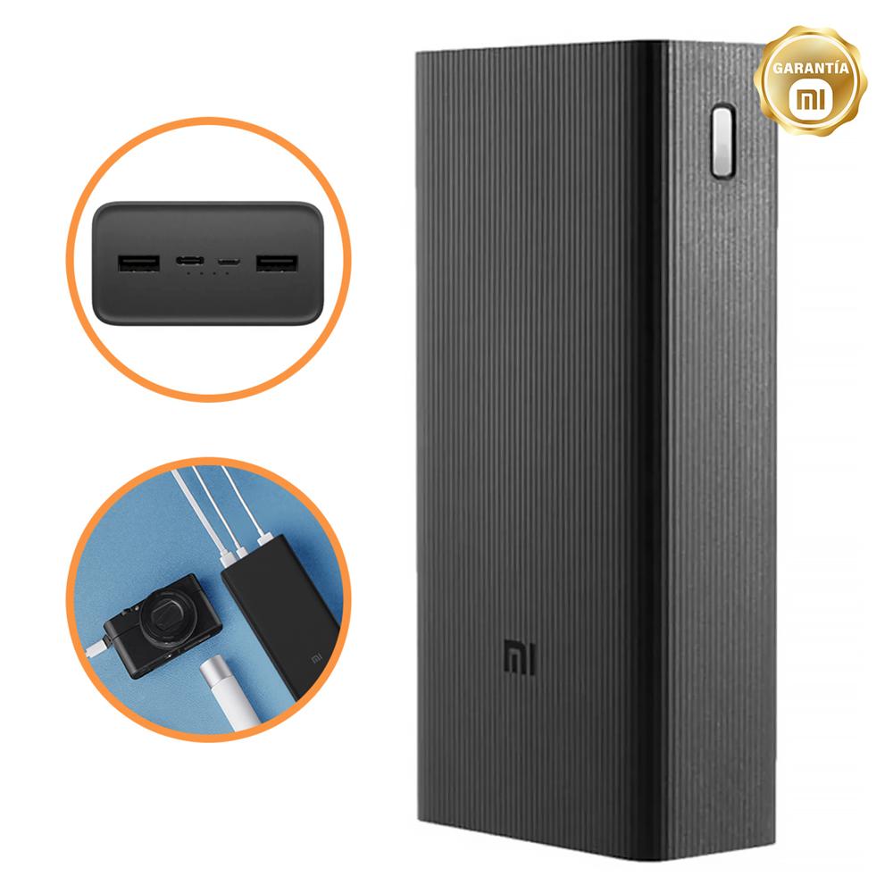 PowerBank XIAOMI 30000 mAh de Carga Rápida 18W Negro