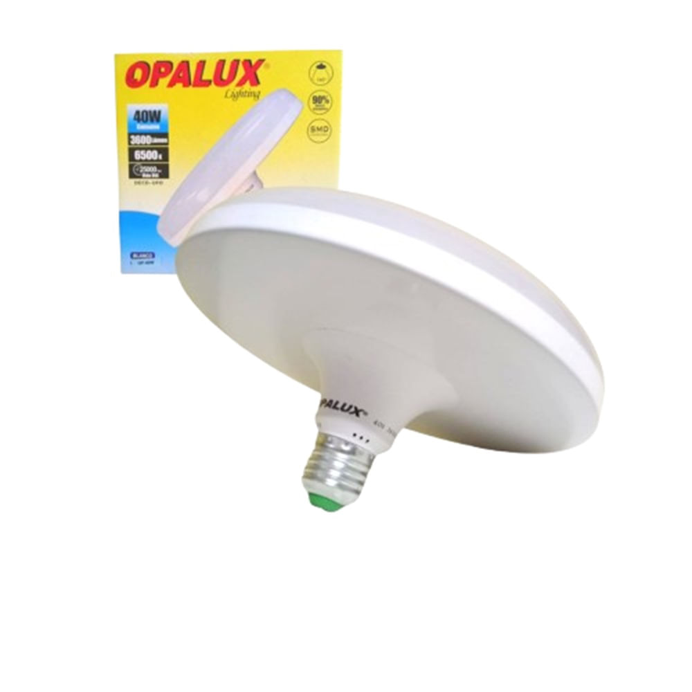Foco Ufo Led Tipo-Ovni 40w Luz Blanca Fría Opalux Op-40w