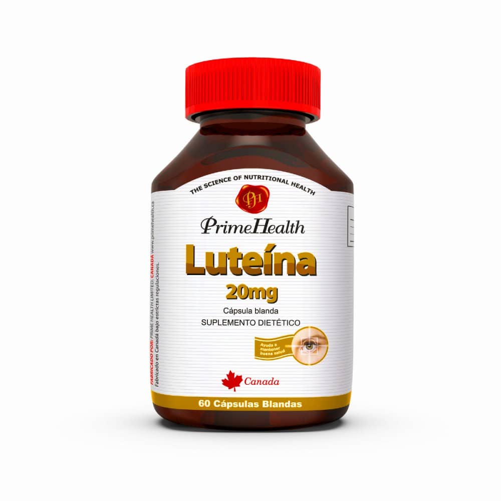 Luteína x 20 mg x 60 cápsulas - Prime Health