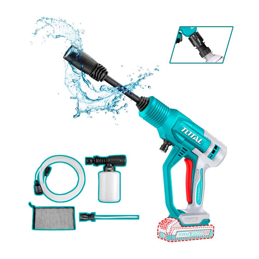 Hidrolavadora Presion 20v Total Limpieza Carwash Auto Moto Jardinería