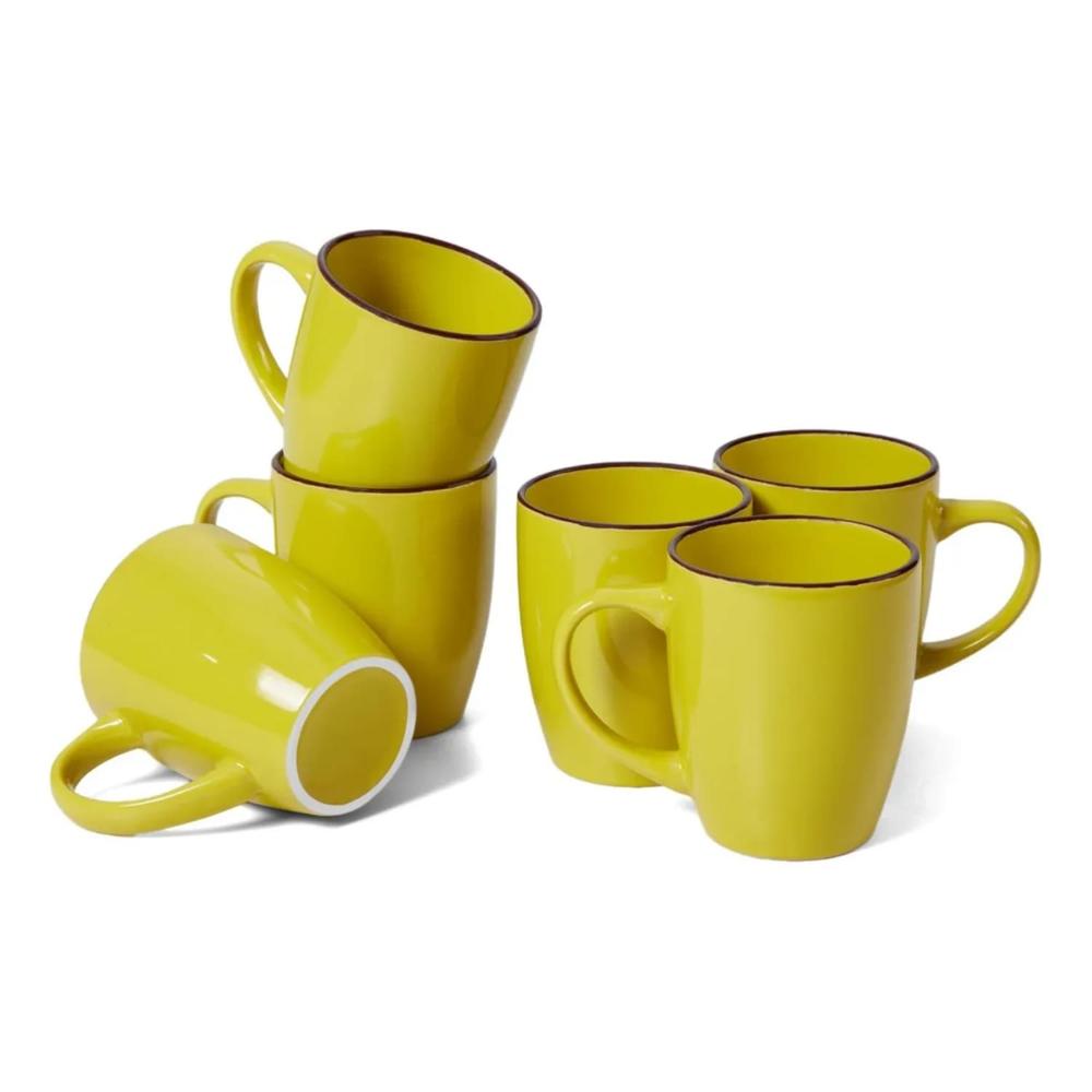 Tazas de Porcelana Elegante Pack X6 para Café, té y más