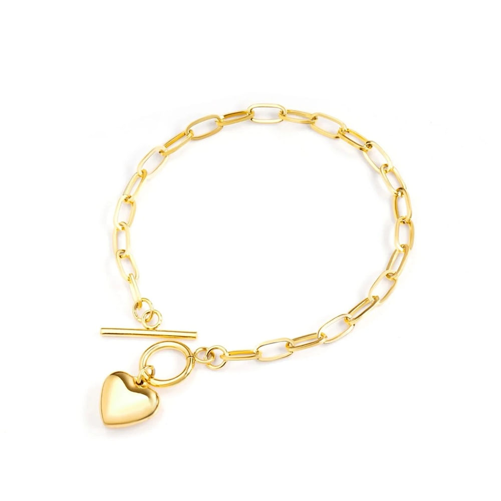 Pulsera Corazón Eslabones Waterproof