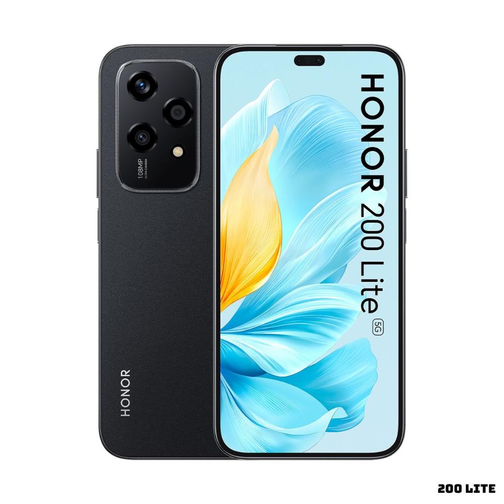 CELULAR HONOR 200 LITE 256GB 8GB RAM NEGRO