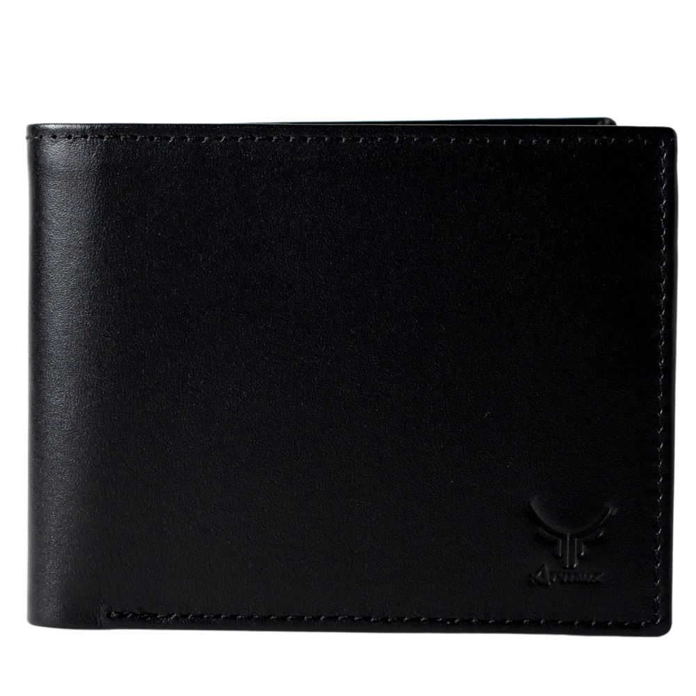 Billetera De Cuero Vacuno Classic AR18 Negro