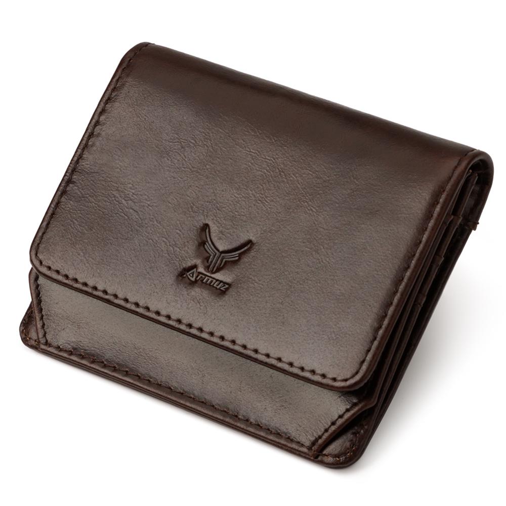 Monedero y Billetera De Cuero Vacuno AR04 Café