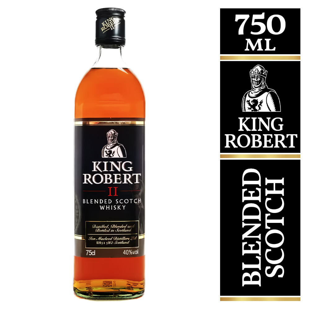 Whisky King Robert II Botella 750 ML