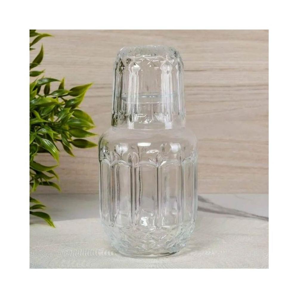 Jarra recipiente  para bebidas de vidrio capa.500ml
