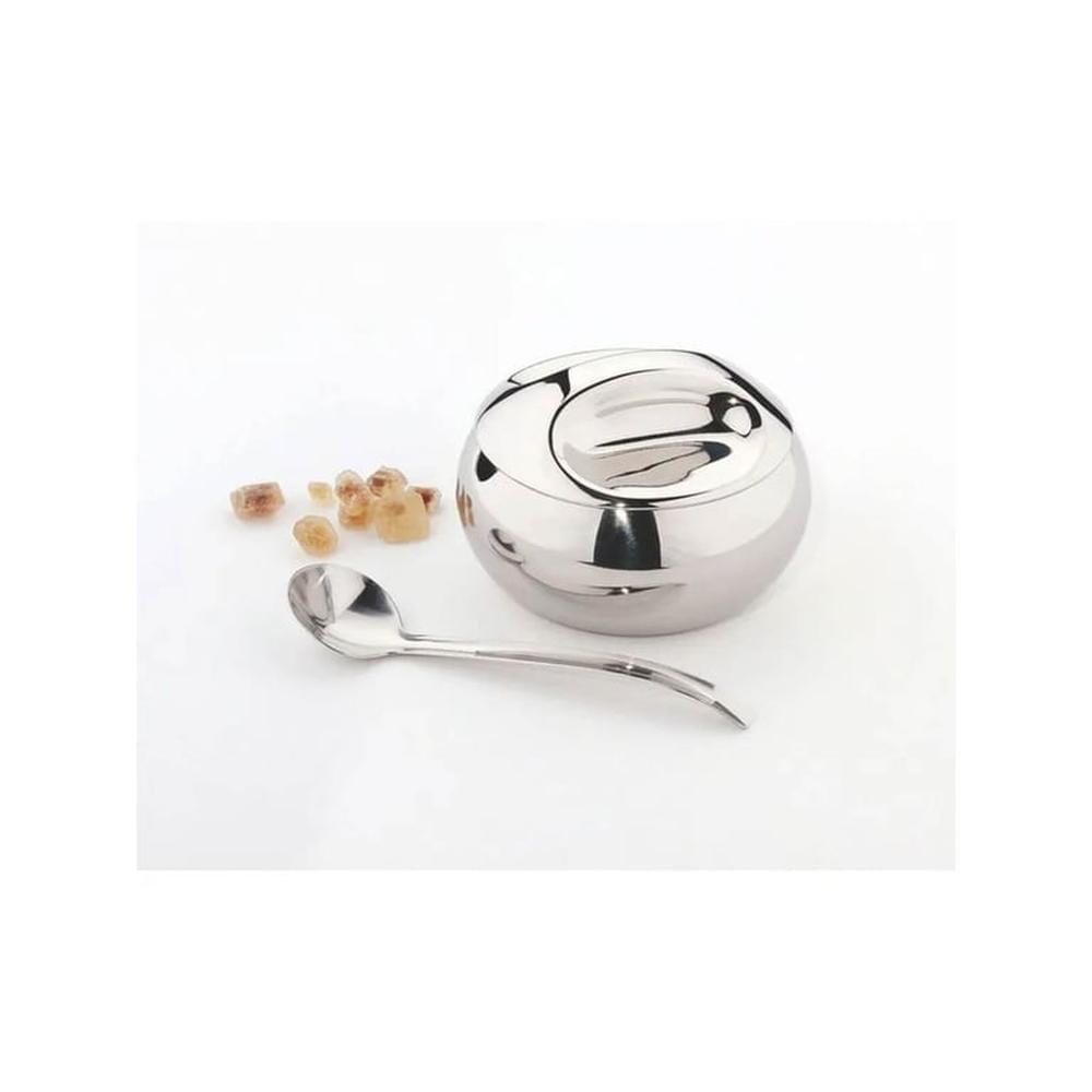 Azucarero TRAMONTINA 250Gr de acero inoxidable con cuchara