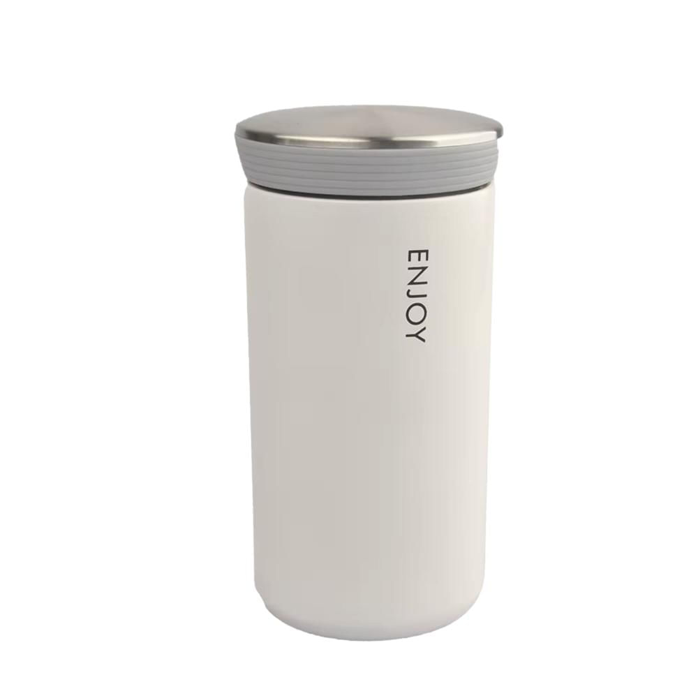 Vaso Térmico para Café Termo de Acero Inoxidable 300ML Blanco